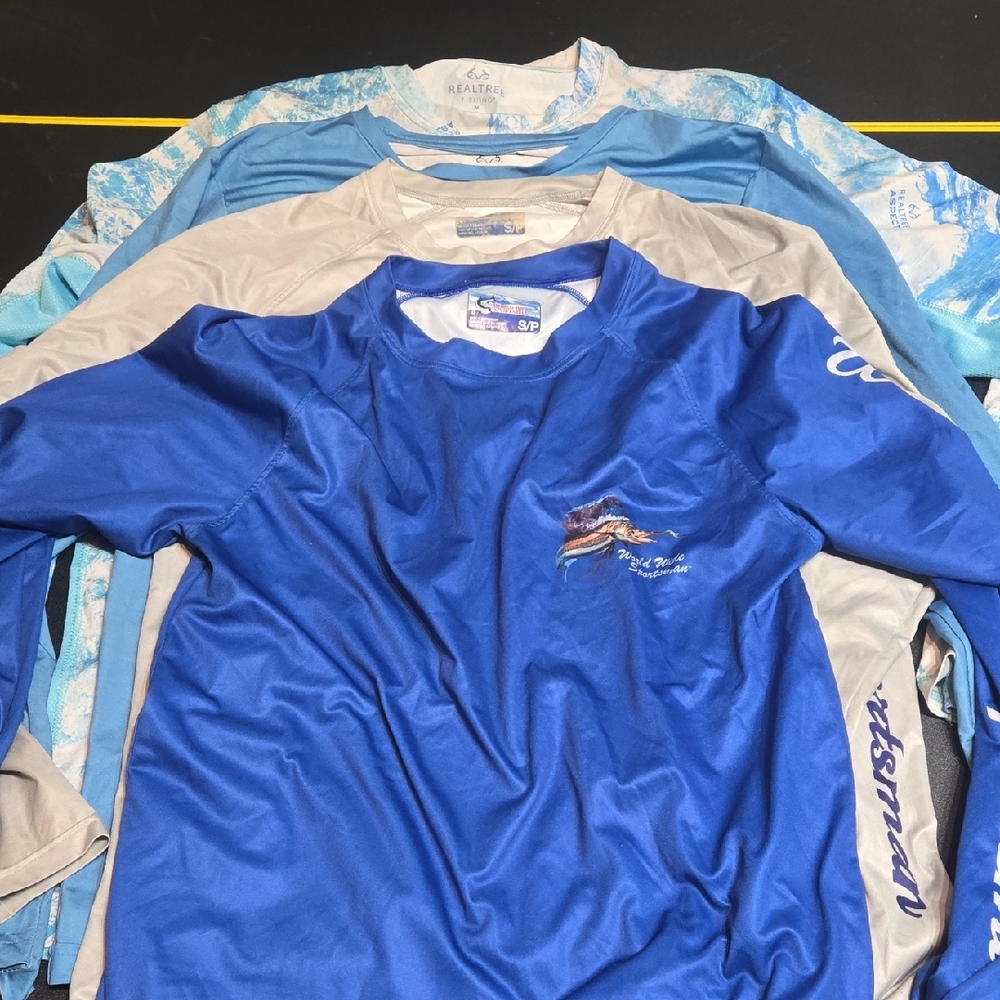 Realtree Blue and Gray Fishing Apparel